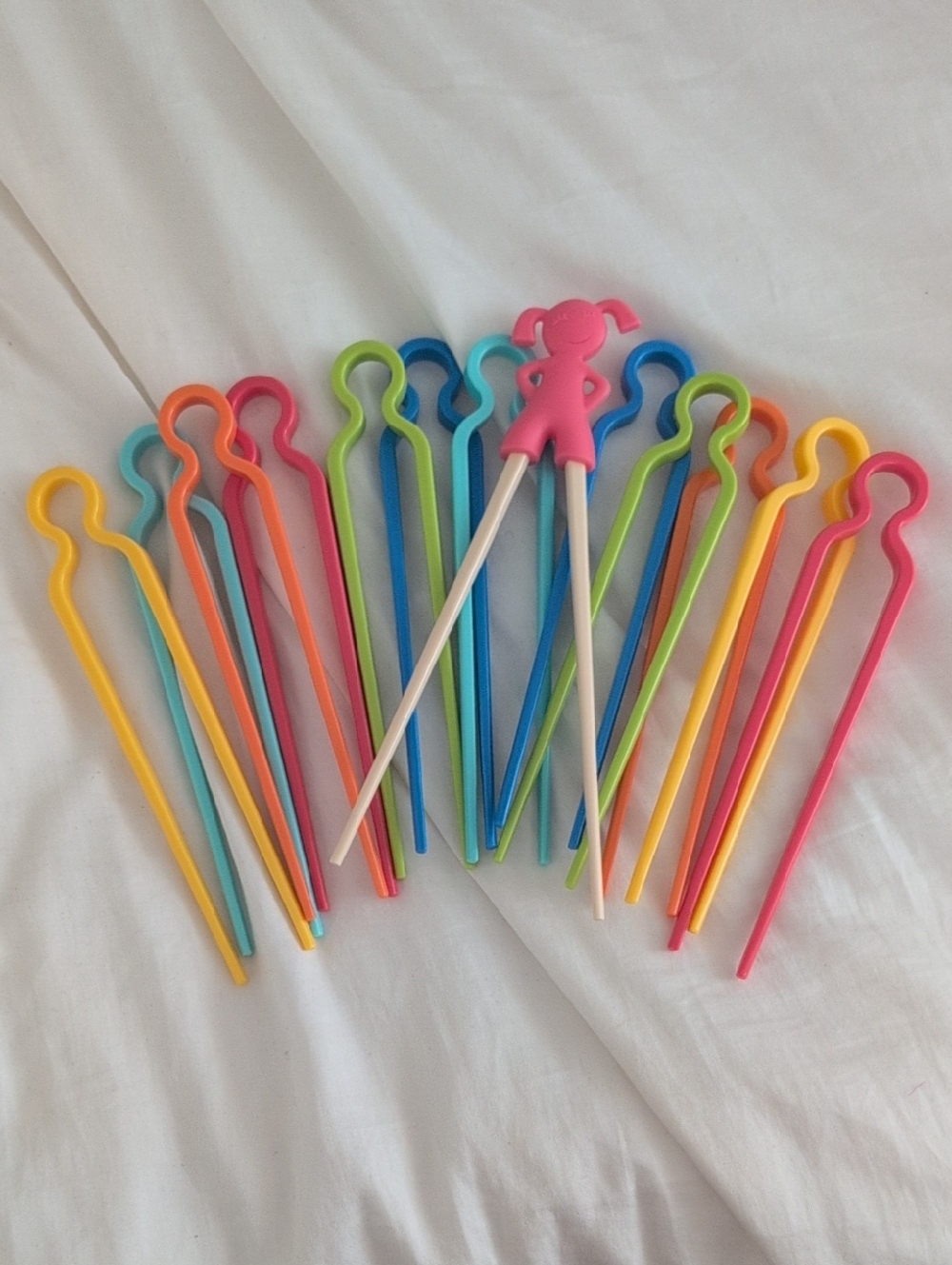 Kids Multicolor Party Food Picks - Assorted Bright Colors